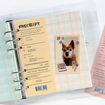 6공 컬러 체크 다이어리리필 다이어리속지 리필내지, 04핑크퍼플