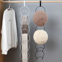 모자걸이 스카프 넥타이 소품걸이 도어후크 1개, 스틸모자걸이, 화이트