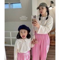 뚜뚜dduddu 봄신상 쁘띠카라박스티 아동카라티 주니어카라티 맘카라티 맘커플룩