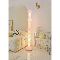 장스텐드 조명 마카롱 사탕 플로어 침실 테이블 유리 거실 분위기 대학생 여학생 집들이선물, D