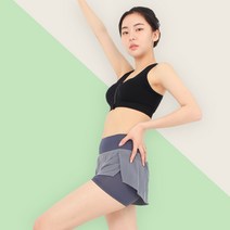 파라디 여성 투인원 레깅스 쇼츠 트레이닝 운동 반바지