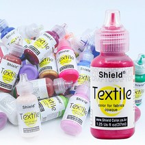 쉴드 텍스타일 DIY 섬유 패브릭 염색 염료 물감 낱색 37ml, G-57 Glitter White