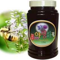 DMZ민통선 자연산 천연 벌꿀 / 밤꿀 1.2kg/ 2.4kg/ 아카시아/야생화 꿀, 3.야생화꿀2.4kg