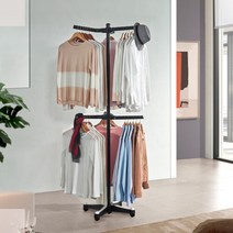 이동식 트리플 행거 회전식옷걸이행거, 단일속성