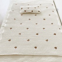 돗투돗x마롤로뜨 아기 이불 자수 누빔 패드 유아 요, 자수 누빔 패드 이불 - 돗꼼