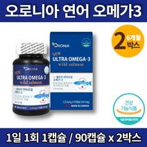 약국 트레이더스 캐나다산 트루 고용량 연어 오메가3 부스터 청소년 중학생 고등학생 수험생 20대 30대 남자 여자 오메가3, 2박스