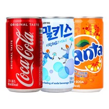 코카콜라&환타오렌지&밀키스190ml X 각10개(총30개) 업소용/콜라/환타/밀키스/탄산음료/미니음료/소캔