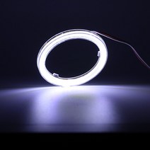 호환 자동차 부품 부속품 Led 천사 눈 화이트 레드 블루 옐로우 모토 헤일로 링 전조등 DRL 낮 실행 램프, 08 120mm, 01 1PCS White