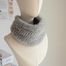 [겨울시즌] 직수입 천연 밍크 심플 신축성 털 목도리 겨울 머플러 많이 찾는 상품, 베이지