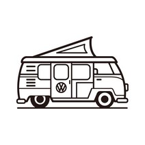 차량용 캠핑 데칼 스티커 캠핑카 카라반 꾸미기, 흰색, 타입12