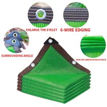 자동차썬루프 구리스 파노라마 야외 차양 90% 및 UV 보호 HDPE 발코니 안전 개인 그물 마당 울타리, 01 green_01 2x2m
