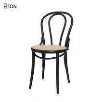 체코TON 톤체어 18(라탄라인) 원목의자 다이닝체어 카페 업소용 식탁의자 스타벅스, 커피/케인앤틱