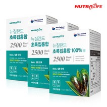 [뉴트라라이프] 뉴질랜드 초록입홍합 베이직2500 100%환 3박스, 단품, 단품