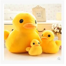 1+1 러버덕인형 러버덕 인형 미니 대형 오리 거위 애착인형, 노란색, 50cm+20cm