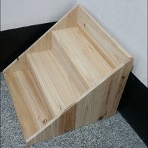 상품 진열대 나무 원목 계단 선반 전시대 장식장, 자연목상태