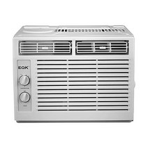 Emerson Quiet Kool 5000 BTU 115V 기계식 회전식 제어 장치가 포함된 창문형 에어컨 및 제습기 아파트 기숙사 욕실 최대 150제곱미터 규모의 소형 객실용 A, 5000 BTU_Mechanical