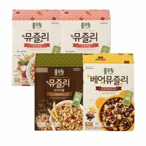 풀무원 뮤즐리 Best 3종 세트 (총4개) 식사대용 영양간식 한끼식사 건강한시리얼 통곡물 아침식사, 1개