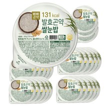 [발효와 쌀눈의 효능을 하나로] 131kcal발효곤약쌀눈밥 150g x 8/16/24 팩, 24개