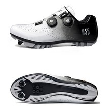 사이클링 신발 Mtb 로드 바이크 부츠 미끄럼 방지 남성 산악 자전거 플랫 스니커즈 SPD mtb, 05 7, 02 Pro White(MTB)