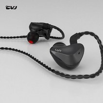 가수인이어 이어폰 신제품 CVJ CSK 1DD + 1BA HiFi 인이어 헤드폰 음악 이어폰 슈퍼 헤비 베이스 개인 연, 01 Black No Mic