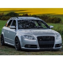 아우디 바디킷 for audi s4 rs4 b7 a4 앞 범퍼 cupra r 유로 스포일러 립 밸런스 3, 검은색