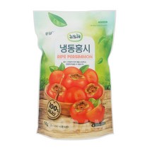 [뉴뜨레] 냉동홍시 국내산 무가당홀 1000g / 드라이아이스 포장, 1개, 5kg(1kgx5팩)
