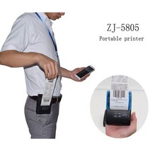 카드 포스기 POs 이지체크 단말기 신화포 ZJ-5805DD 휴대용 블루투스 열전사 프린터 안드로이드 POS-5805D, 02 Printer-Case_01 EU 플러그