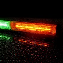 렉카 굴삭기 중방비 경광등 경찰싸이키 보조등 자동차 비상안전LED스틱바 색상 설계형, 12V, 화이트, 레드, 1개