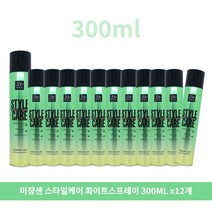 미쟝센 스타일 케어 헤어스프레이 화이트플로랄, 300ml, 12개