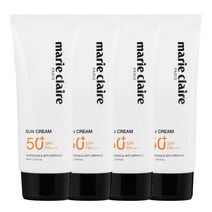 마리끌레르 선크림 60ml X 6개 미백+주름개선+자외선차단, 마리끌레르 선크림 60ml X 4개 /