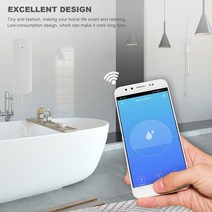 누수탐지기 배관내시경 측정기 다이얼게이지 측정기 Tuya-Zigbee 누수 센서 무선 홍수 감지기 누수 감지 경, 한개옵션1, 한개옵션0