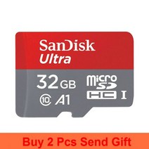 메모리 SanDisk-마이크로 SD 카드 128gb 메모리 64GB 32GB SD/TF 플래시 256GB Uitra C10 TF microSD 전화, 01 32GB