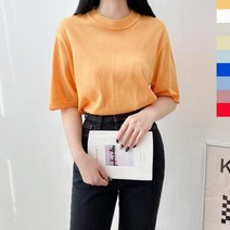[SJ] UND 5006W 여자라운드반팔니트티 ( SJ 42000EA )