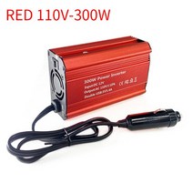 차량용 슈퍼 캐패시터 캐퍼시터 전압안정기 150W 300W 자동차 인버터 12V-110V 220V DC-AC 전압 변환기 USB 포트가 있는 자동 부스터 전원 공급 장치 액세서리, [06] Red 110V 300W, 06 Red 110V 300W