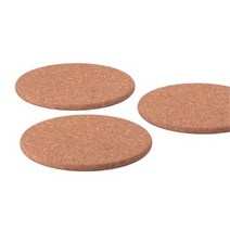 이케아 헤아트 코르크 냄비받침 3개입 냄비깔개 찌개받침대 냄비깔판