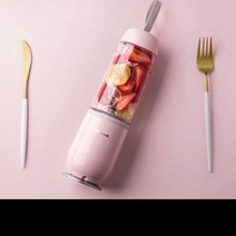 미니믹서기 휴대용 착즙기 조리기 다기능 쥬스기, 베이지