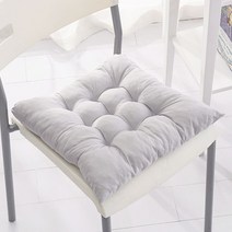 ABM 폭신의자 방석 그레이 방석/등받이쿠션/자동차방석/의자방석/쿠션방석