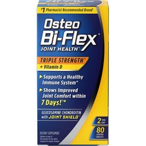 Osteo Bi-Flex 비타민D 글루코사민 콘드로이친 80정, 80 Count Pack of 1