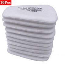 산업용 먼지 필터 면 10/150 개 5N11 6200/7502/6800 화학 호흡기 가스 마스크 액세서리로 교체 가능, 10 피스 Filter cotton