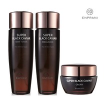 엔프라니 수퍼 블랙 캐비어 3종 토너+에멀전+크림
