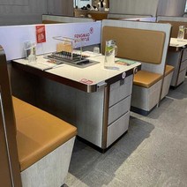 업소용 무연 양꼬치 구이기계 석영석 테이블, 꼬치테이블라운드테이블