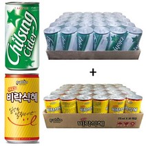 칠성사이다 190ml(30캔) + 밥알없는 비락식혜 175ml(30캔), 60개