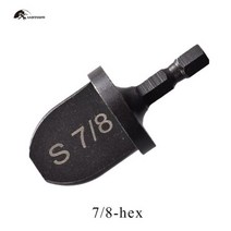 에어컨 구리 튜브 확장기 스웨이징 도구 드릴 비트 세트 플레어 1/4 "5/16" 3/8 5/8 7/8 파이프, 06 (7-8)-hex