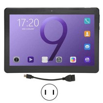 가성비 Android11 태블릿 PC 10.1in 4GB 듀얼 카메라 2.4 5G 밴드 WiFi 블랙 100 ‑ 240V 1920x1200IPS, 한개옵션1, 02 Black