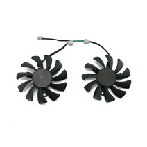그래픽카드 팬 수리 부품 ga81s2u 75mm gtx970 zotac geforce gtx 970 그래픽 카드 냉각 교체용 쿨러, 2 개