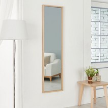 웰우드 마리 벽걸이 전신거울 300 x 1500, 화이트