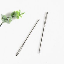 JSTrading 돗바늘 (쇠) 고무줄끼우개 큰 왕 귀큰 안전 바늘
