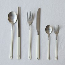 MASI FIRENZE 백화점 호텔 신혼부부 양식 명품 커트러리, 티포크, 아이보리