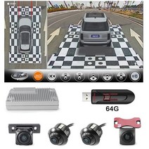 어라운드뷰 후방 사이드 카메라 자동차 버드 서라운드 뷰 360 어라운드와 소니 2012 카메라 벤츠 GLS, 04 360 64G USB