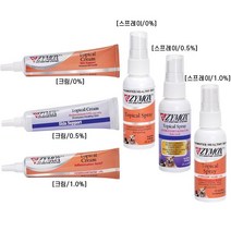 Zymox 자이목스 토피컬 크림(28g) 스프레이(56ml) 반려동물 피부연고 / Zymox Topical, 0%, 크림